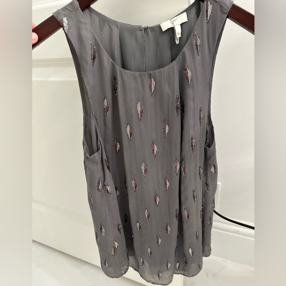 Joie Silk Top with sequined detail